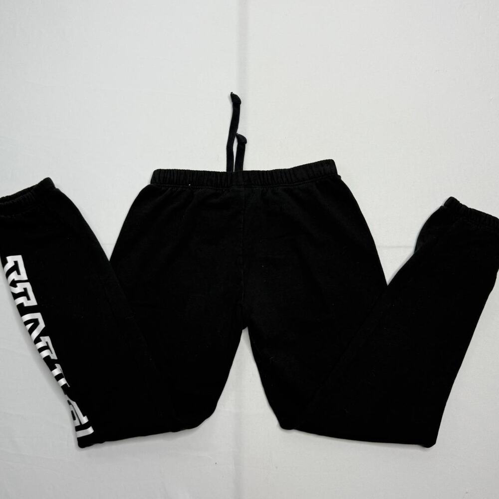 PINK Victorias Secret Black Cotton Sweatpants Size XS - Picture 4 of 7